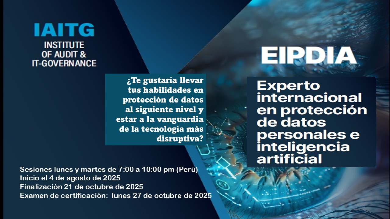 EIPDIA (Experto Internacional en Protección de Datos e Inteligencia Artificial)